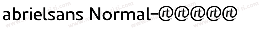 abrielsans Normal字体转换